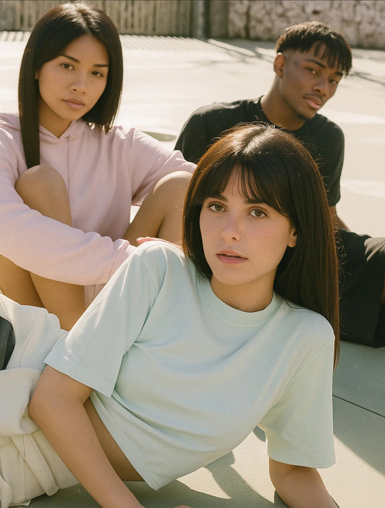 Grupo de personas con Camisetas de Algodón Orgánico