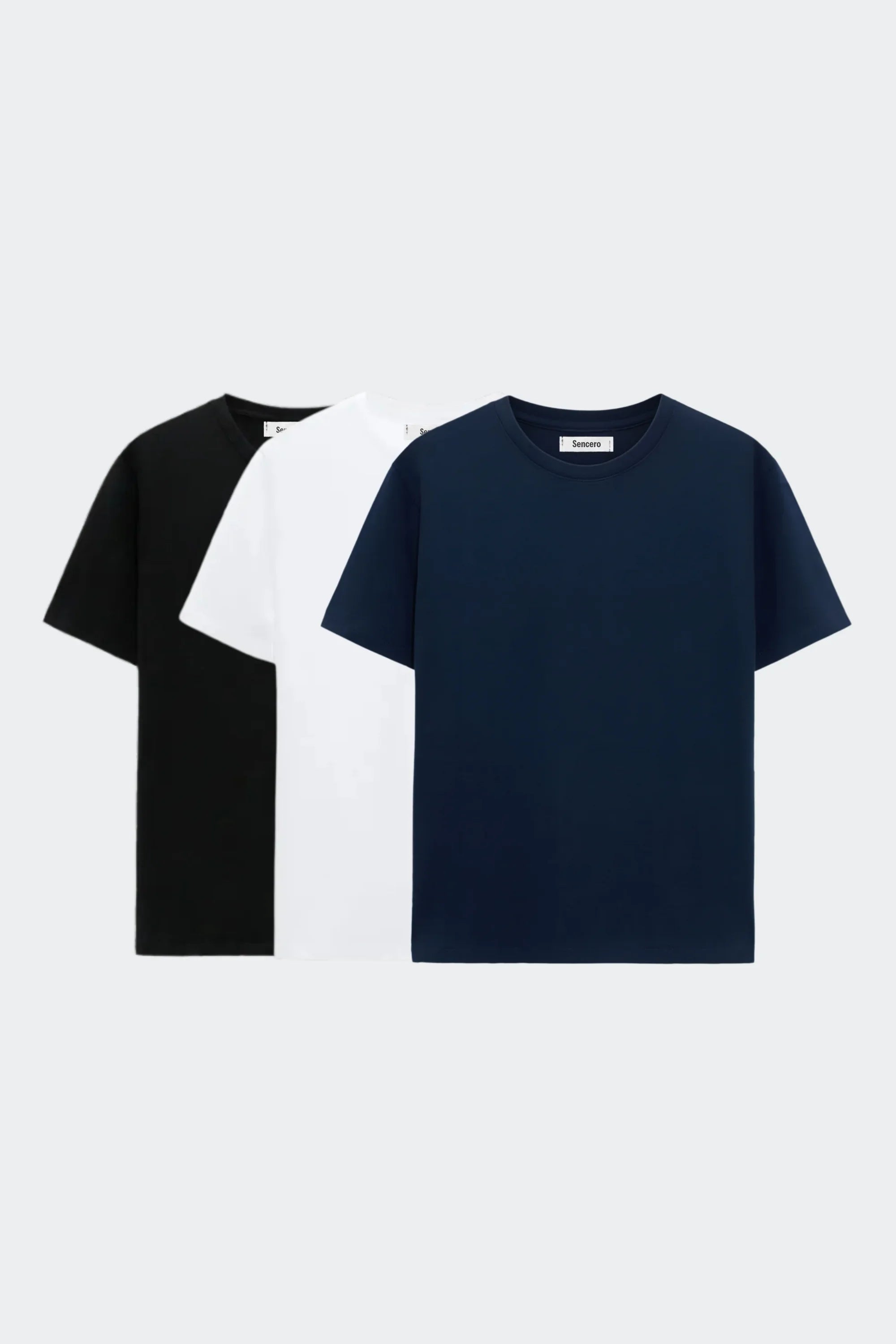 Pack 3 unidades - Negra, Blanca y Azul Marino