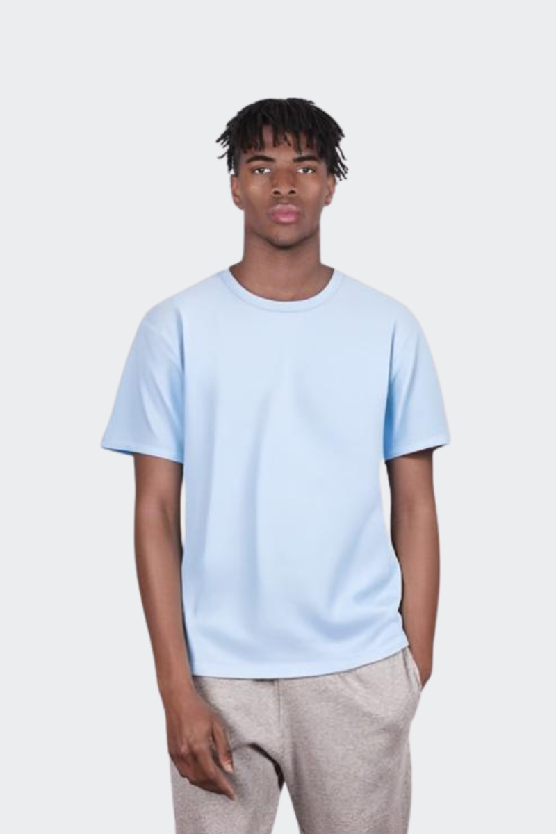 Camiseta de algodón orgánico - Azul Cielo
