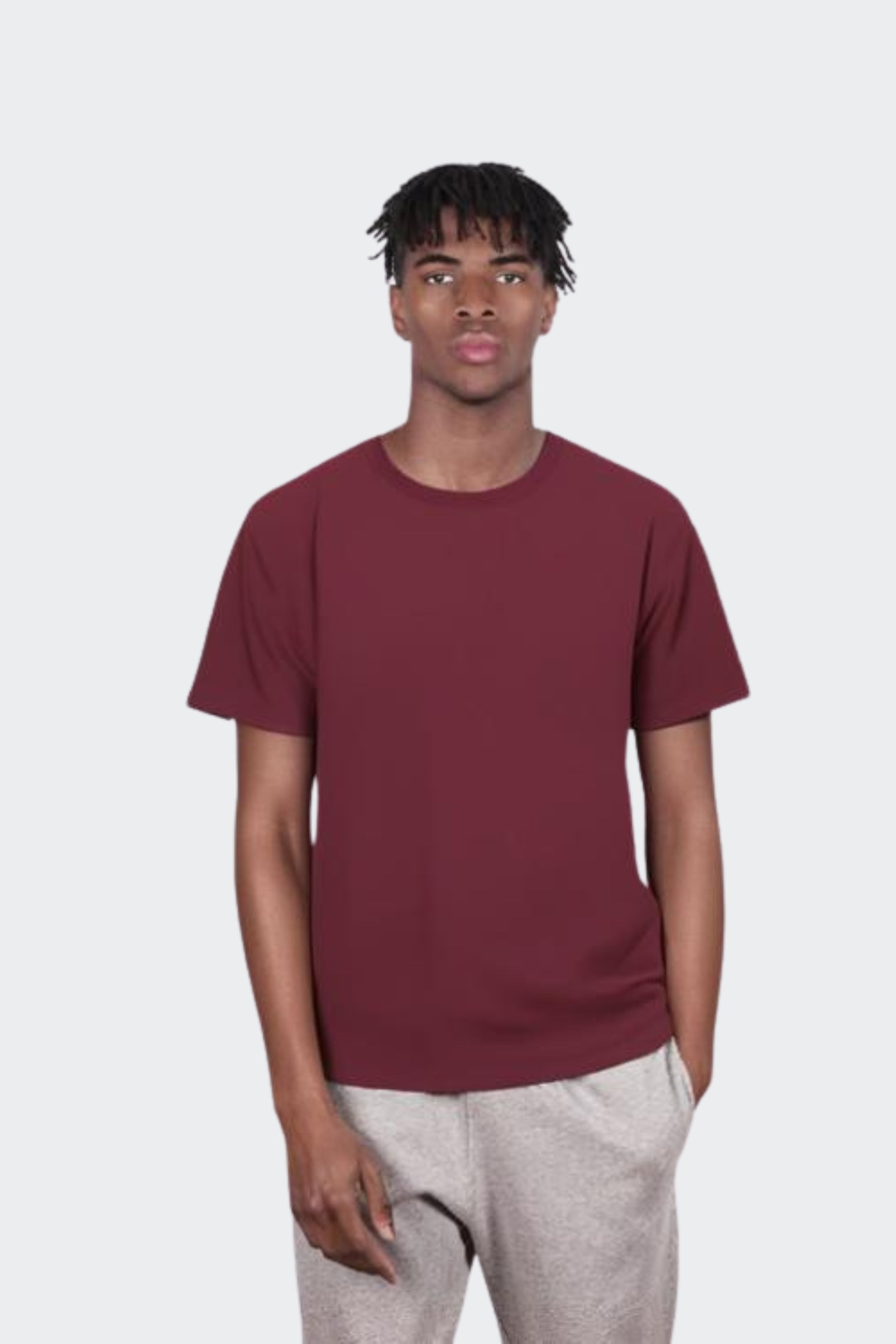 Camiseta de algodón orgánico - Granate