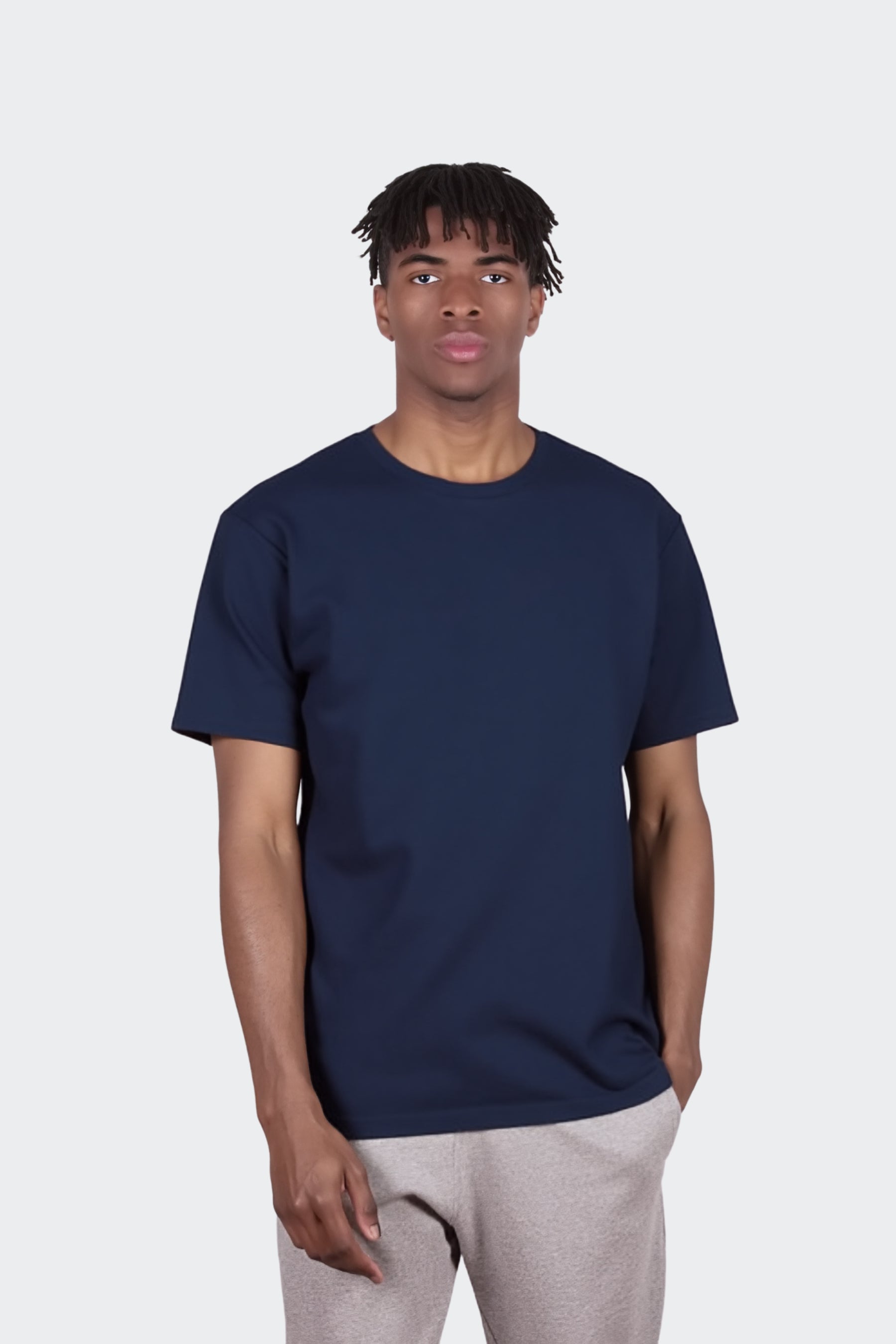 Camiseta de algodón orgánico - Azul Marino