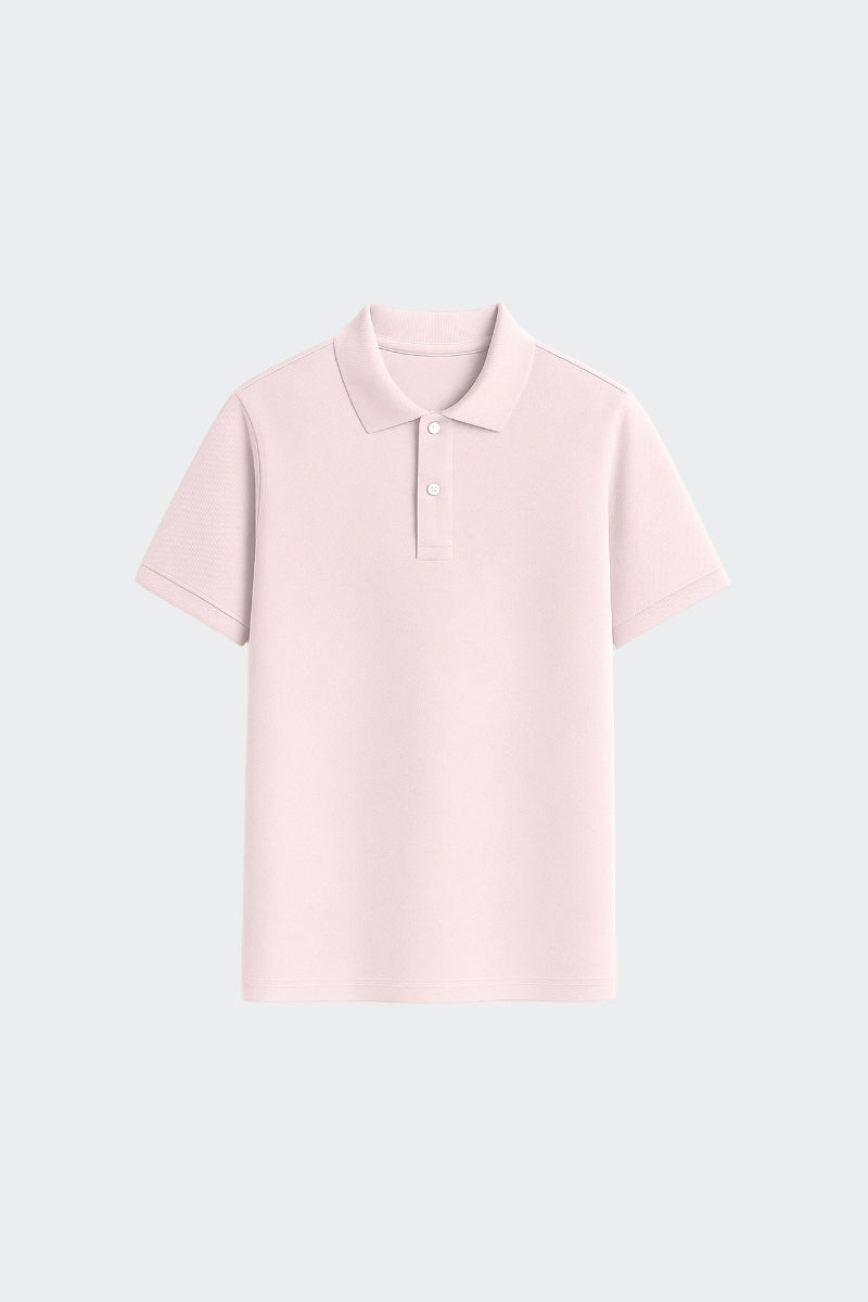Polo de algodón orgánico - Rosa Palo