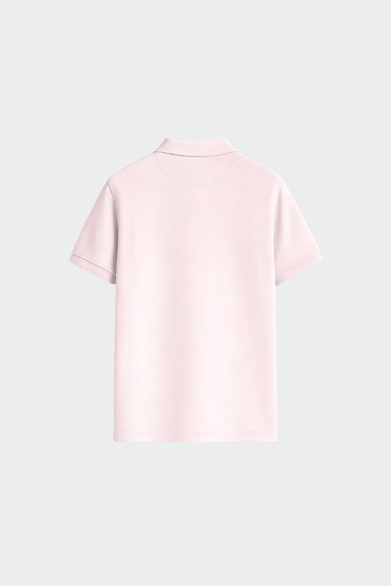 Polo de algodón orgánico - Rosa Palo
