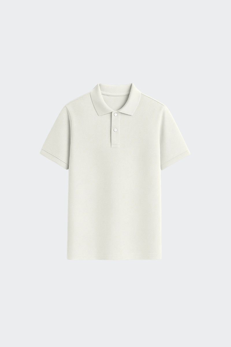 Polo de algodón orgánico - Gris Claro