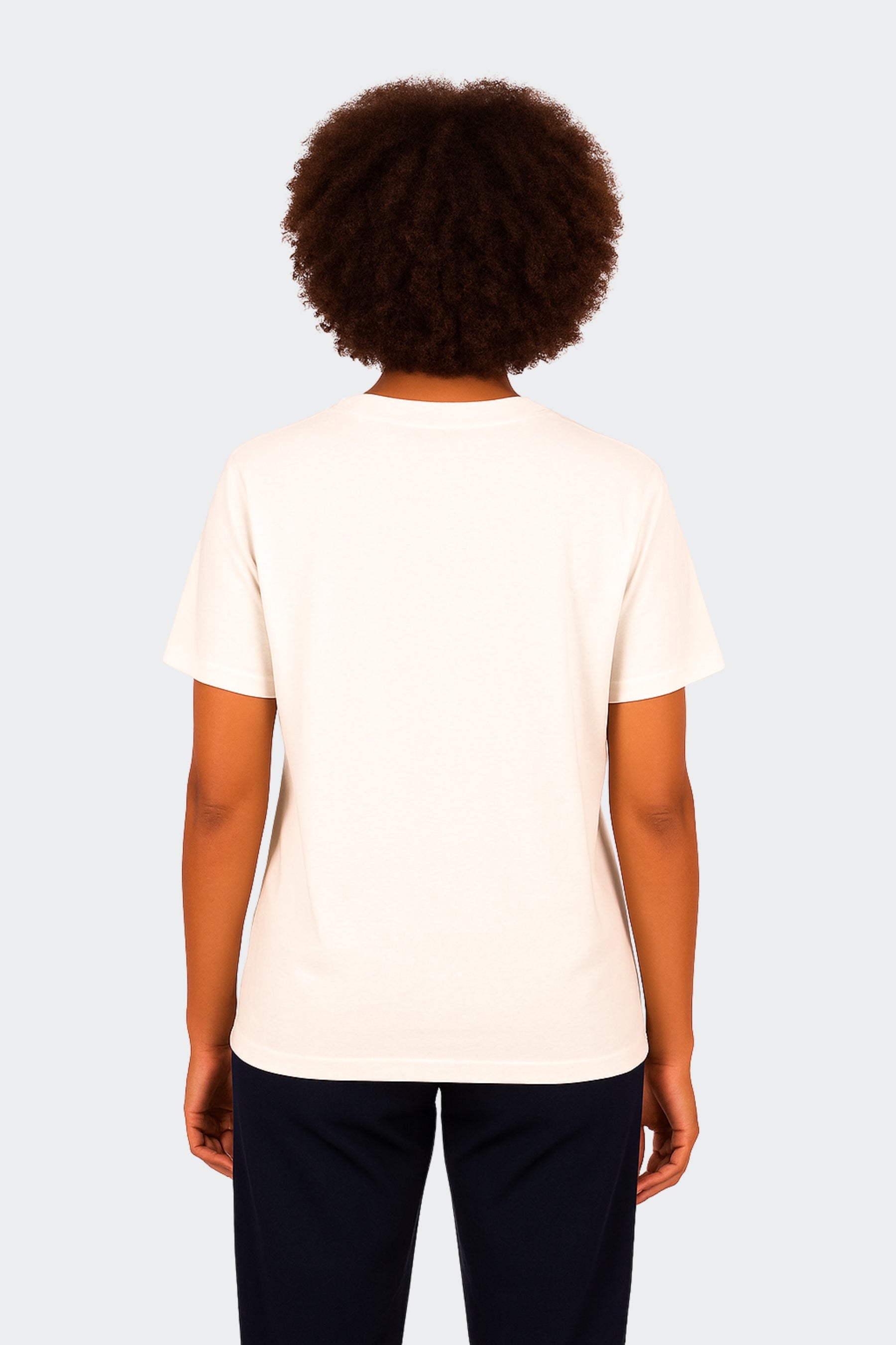 Camiseta de algodón orgánico mujer - Crudo