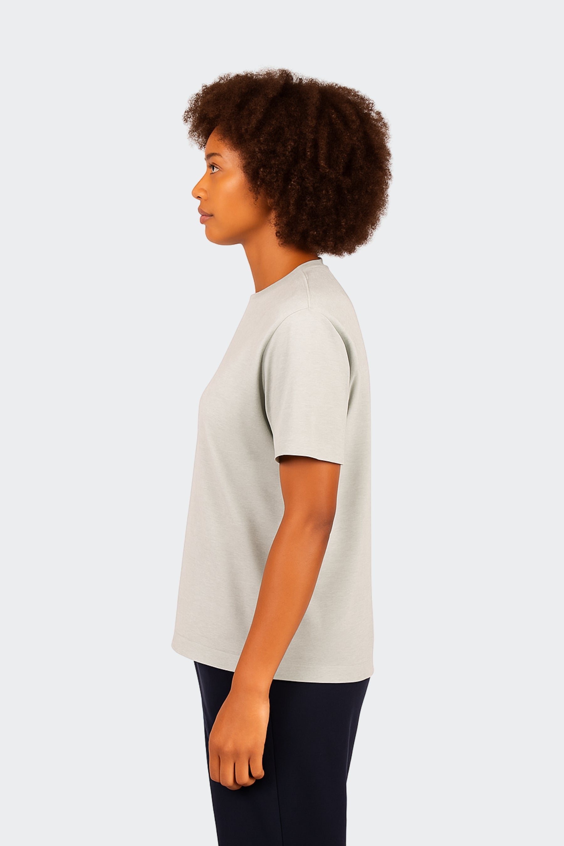 Camiseta de algodón orgánico mujer - Gris