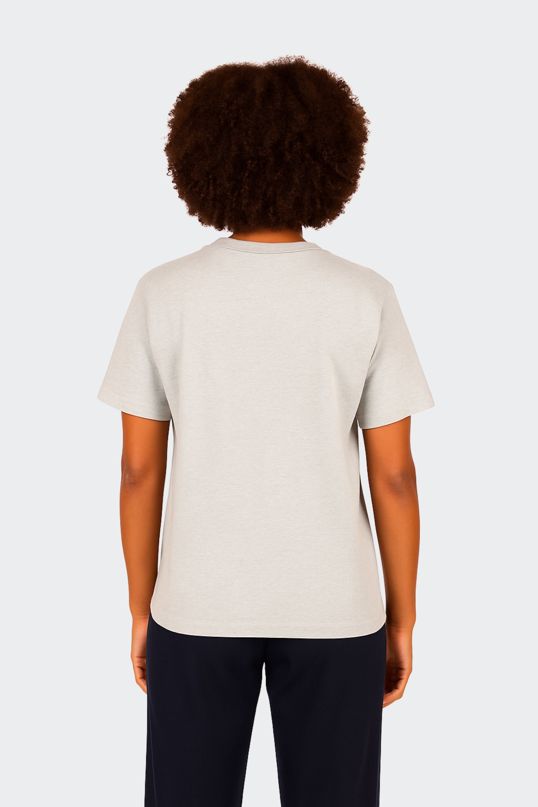 Camiseta de algodón orgánico mujer - Gris