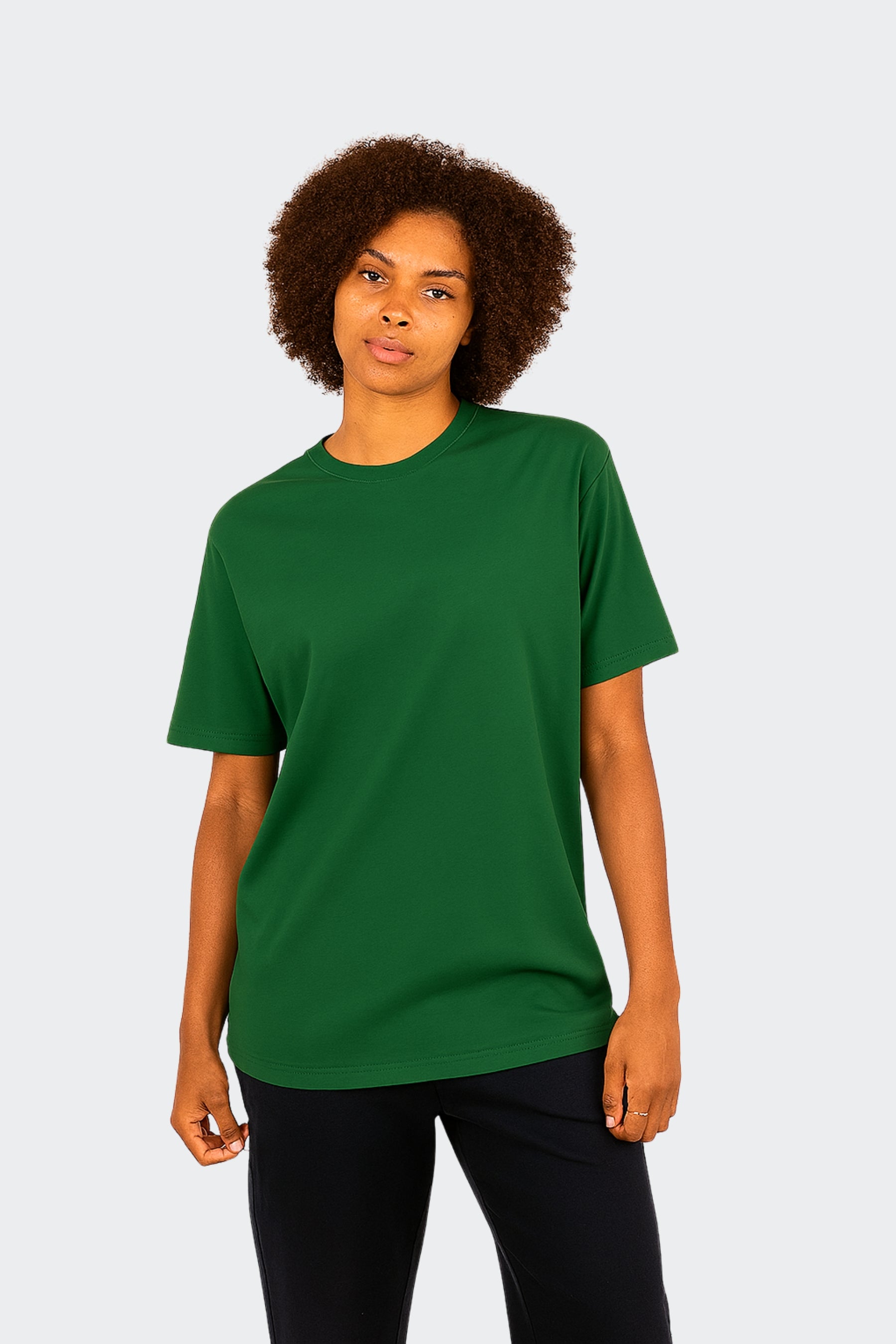 Camiseta de algodón orgánico mujer - Verde pino