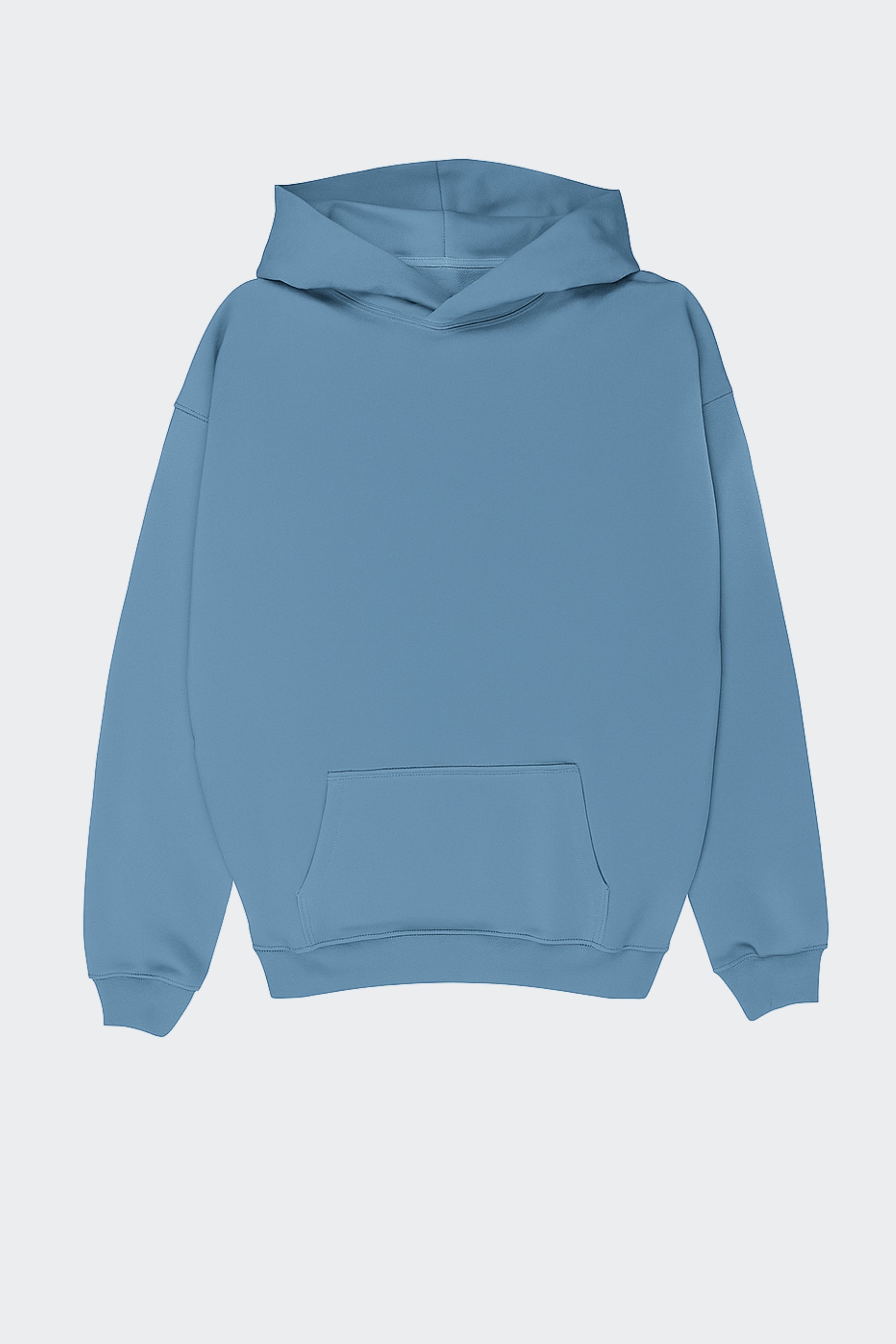 Sudadera de algodón orgánico - Azul acero