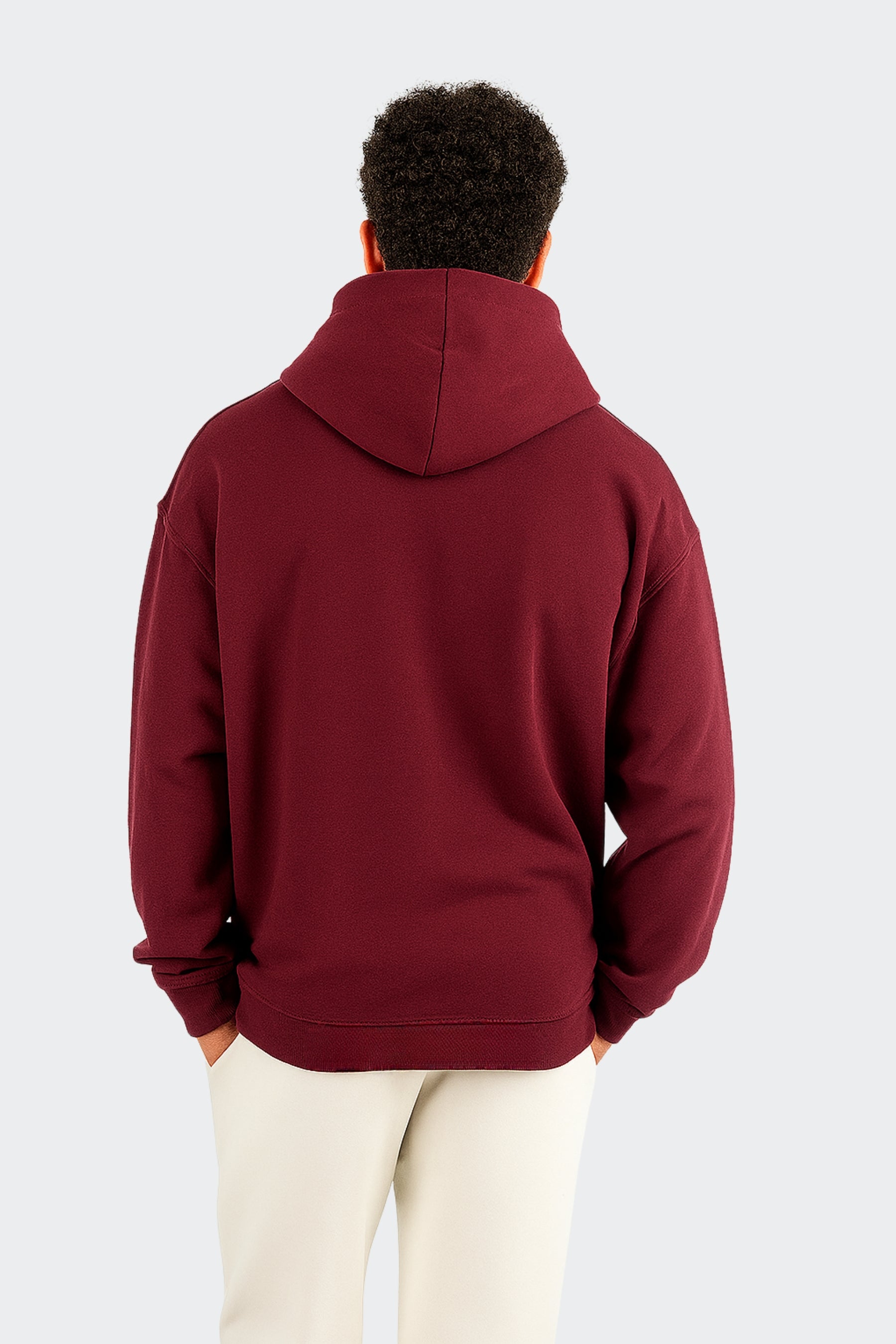 Sudadera de algodón orgánico - Granate