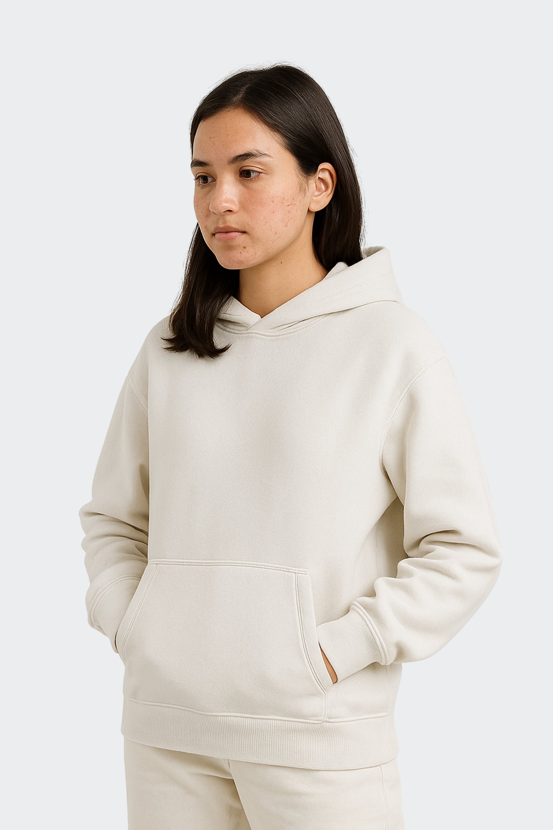 Sudadera de algodón orgánico mujer - Crudo