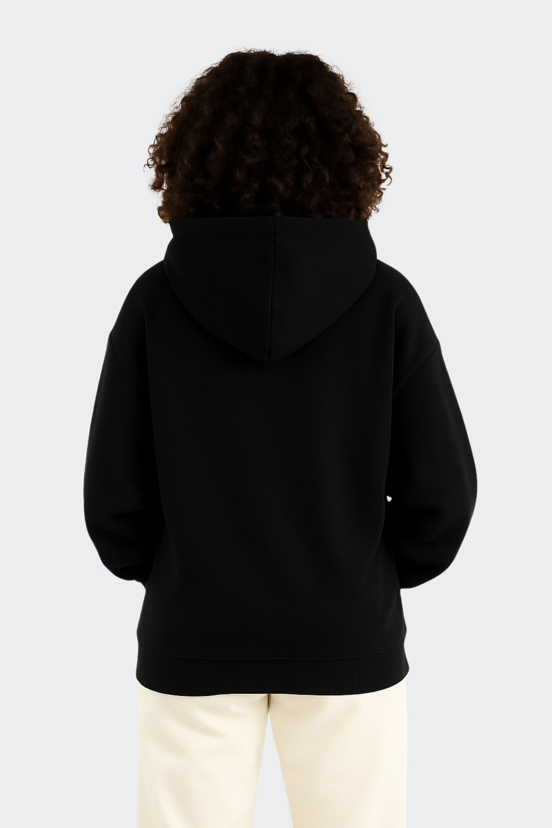 Sudadera de algodón orgánico mujer - Negra