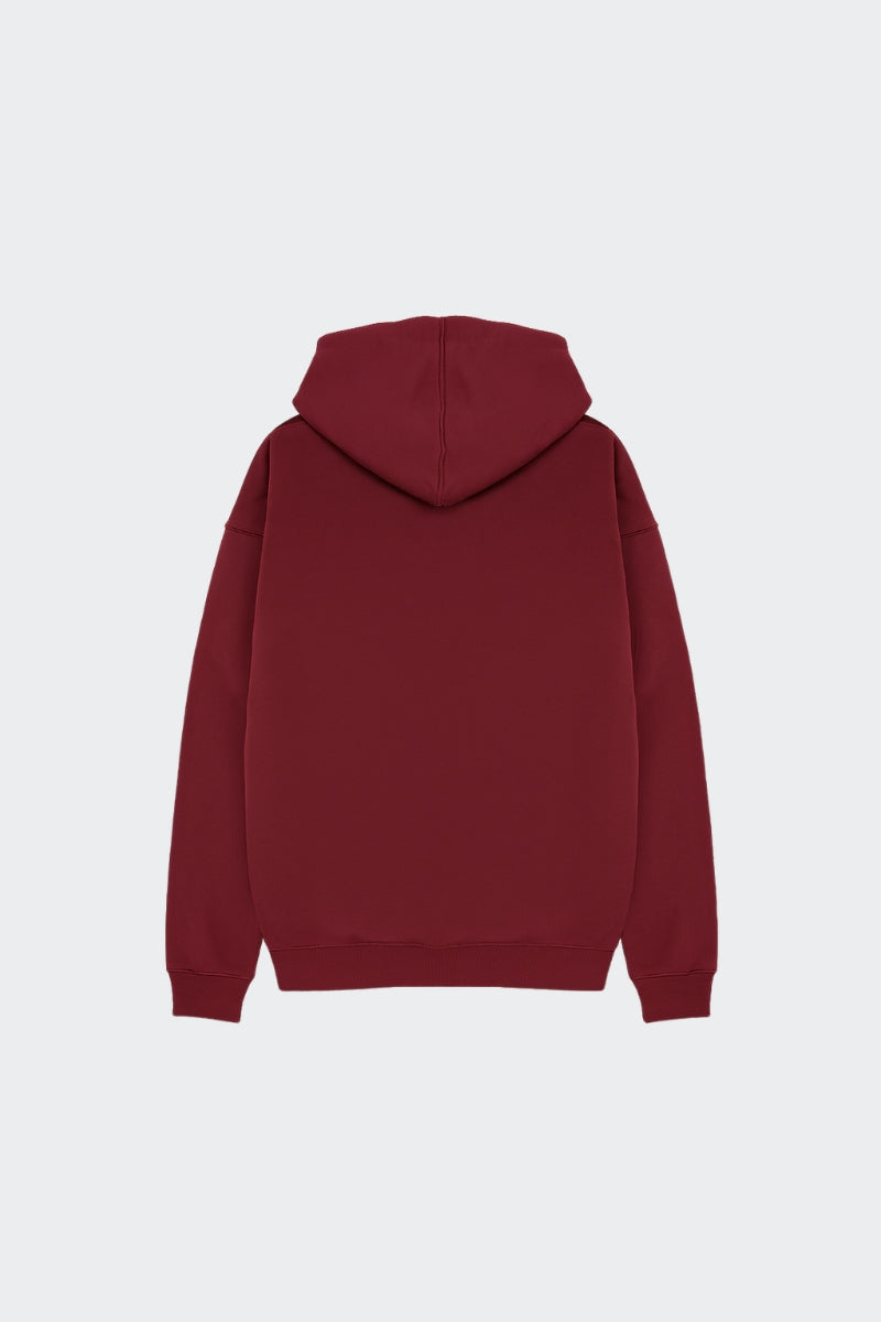 Sudadera de algodón orgánico mujer - Granate