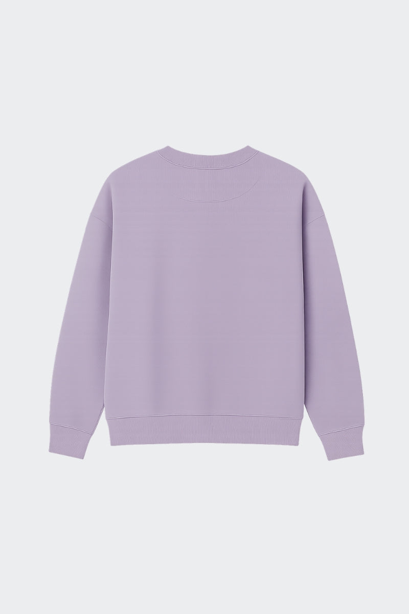 Sudadera mujer de algodón orgánico sin capucha - Rosa palo