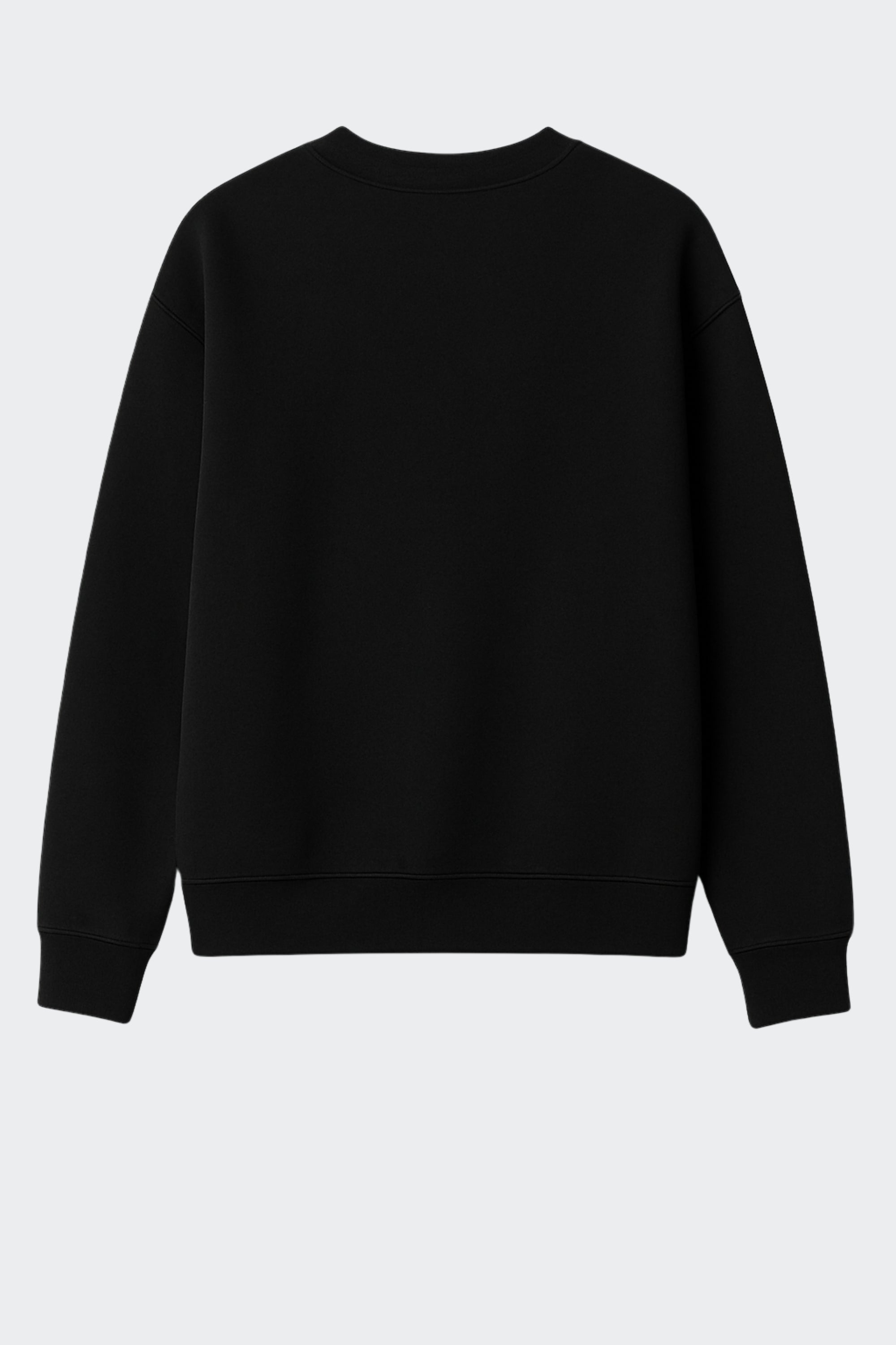 Sudadera mujer de algodón orgánico sin capucha - Negro