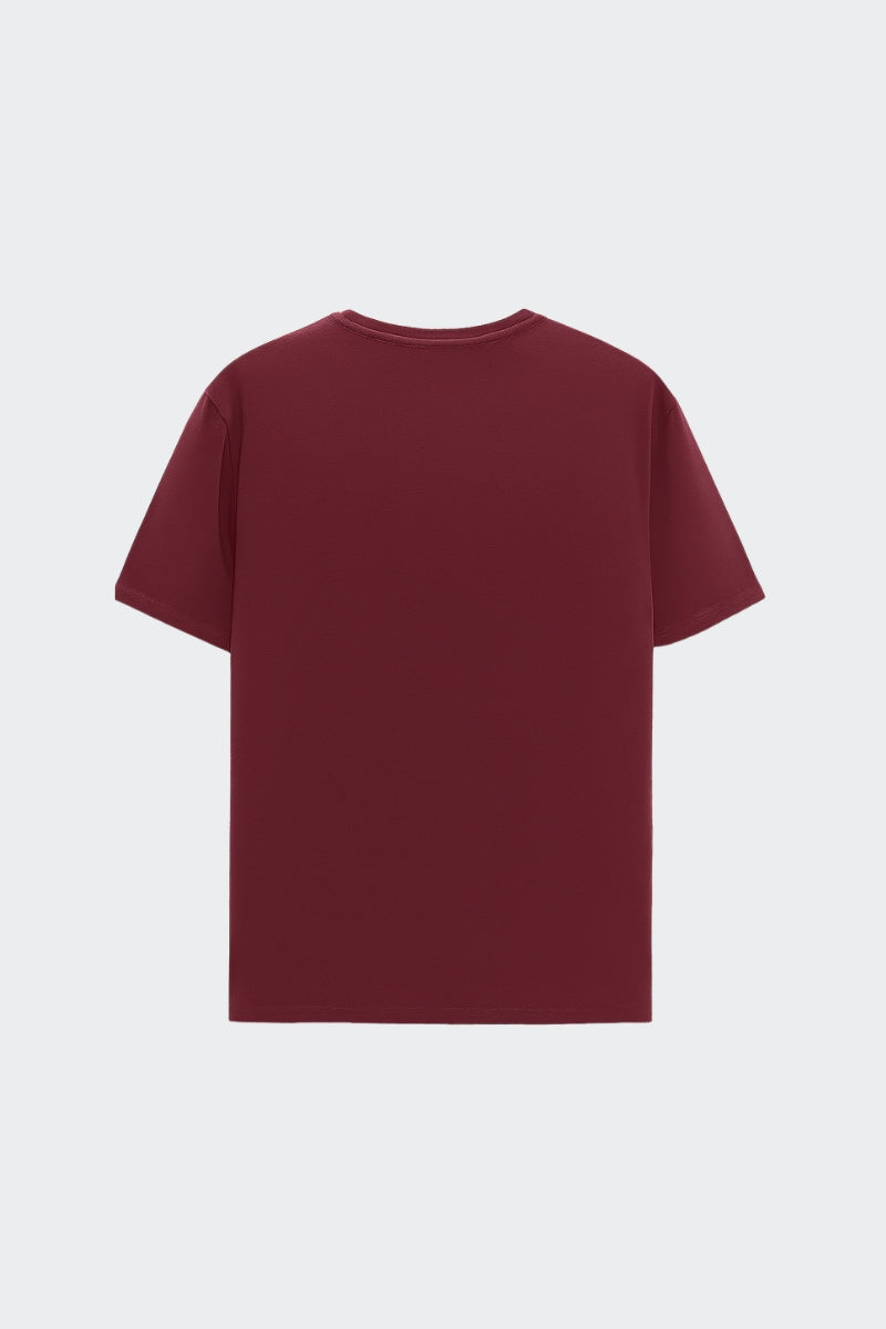 Camiseta de algodón orgánico - Granate