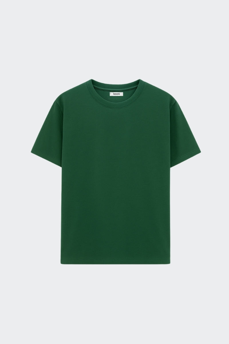 Camiseta de algodón orgánico - Verde pino