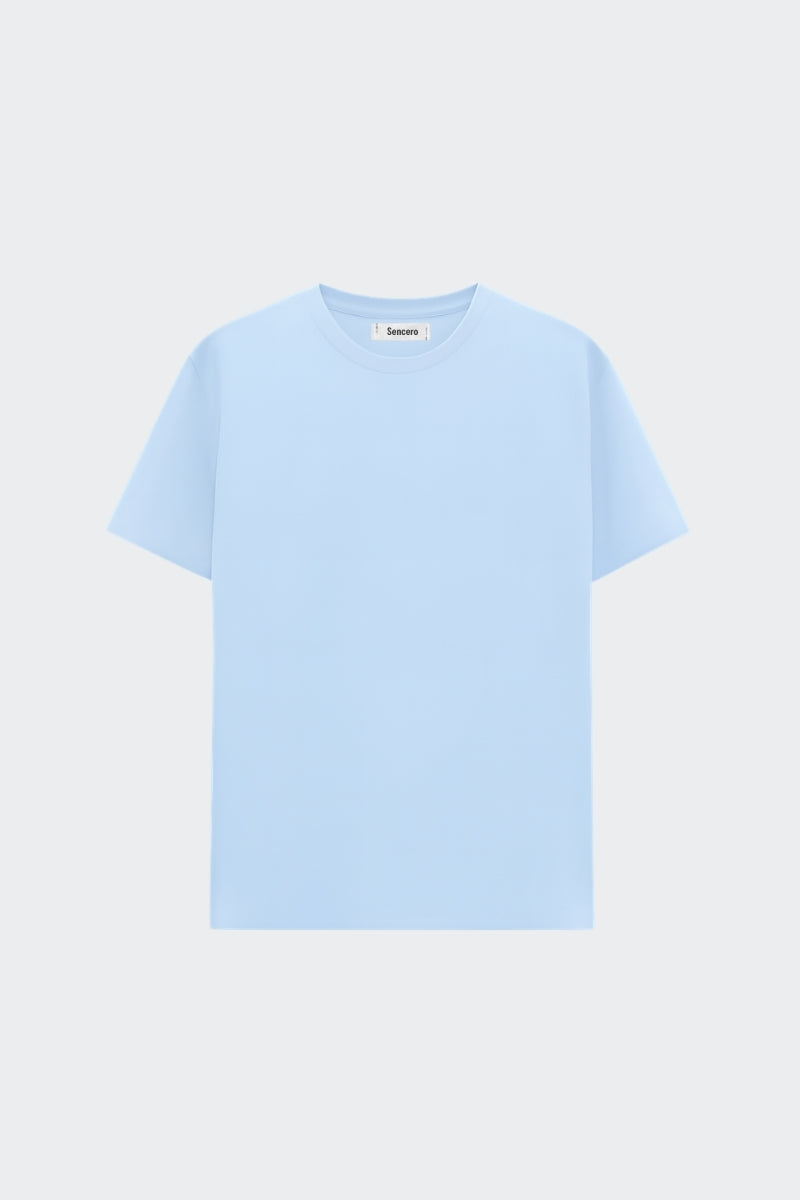 Camiseta de algodón orgánico - Azul Cielo