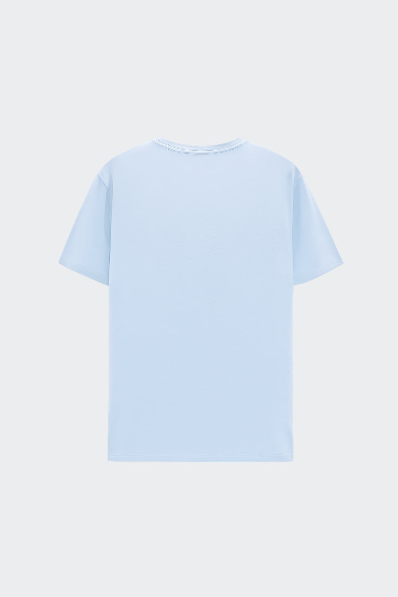 Camiseta de algodón orgánico - Azul Cielo