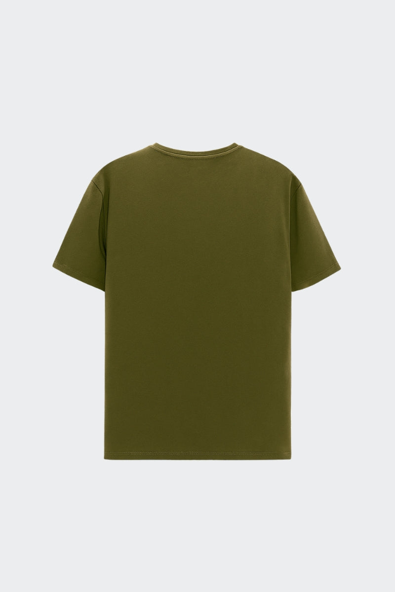 Camiseta de algodón orgánico - Verde oliva