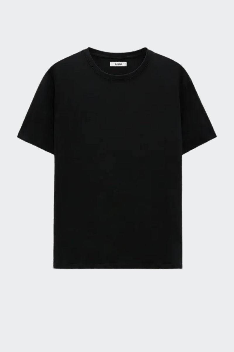 Camiseta de algodón orgánico mujer - Negro