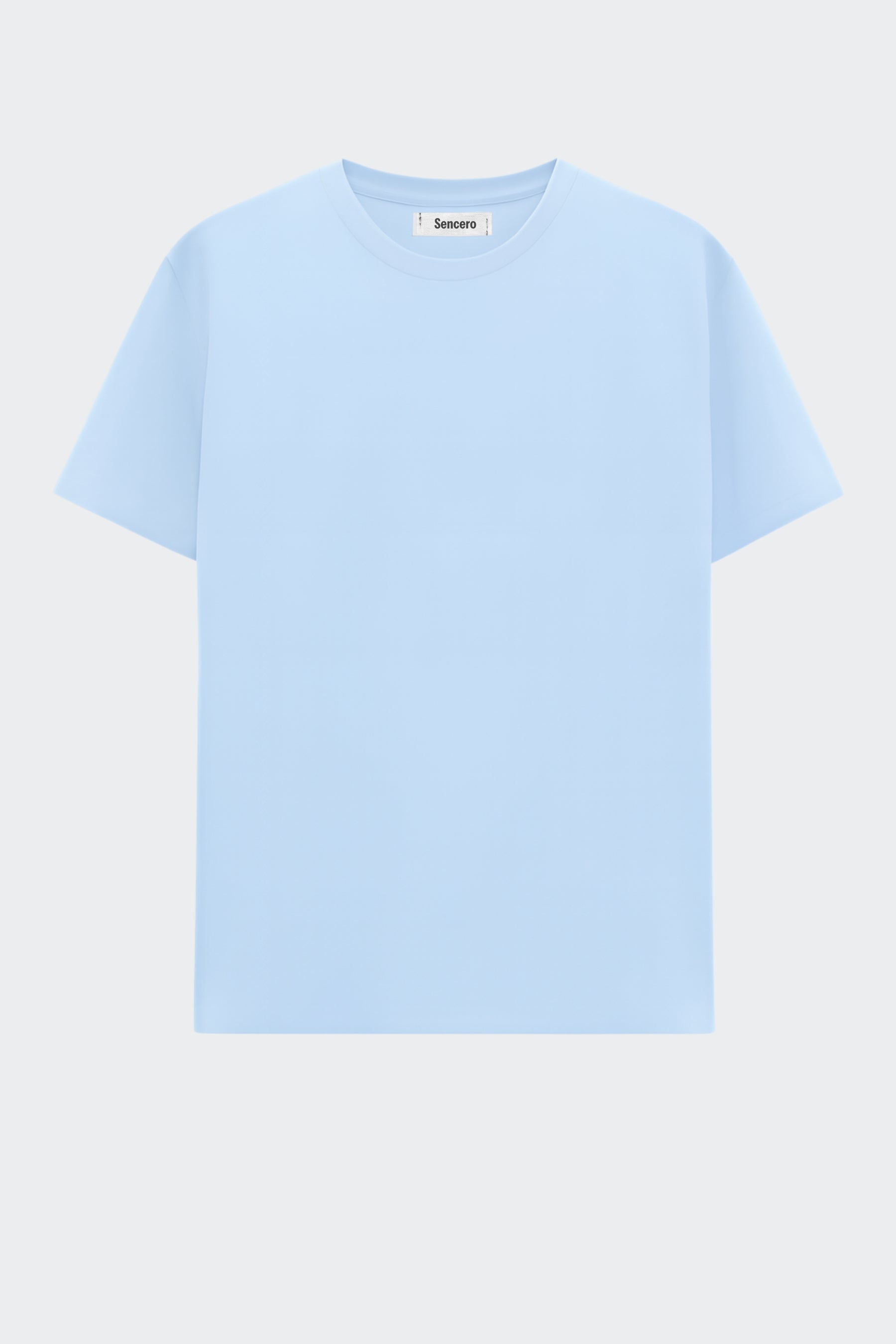 Camiseta de algodón orgánico mujer - Azul Cielo