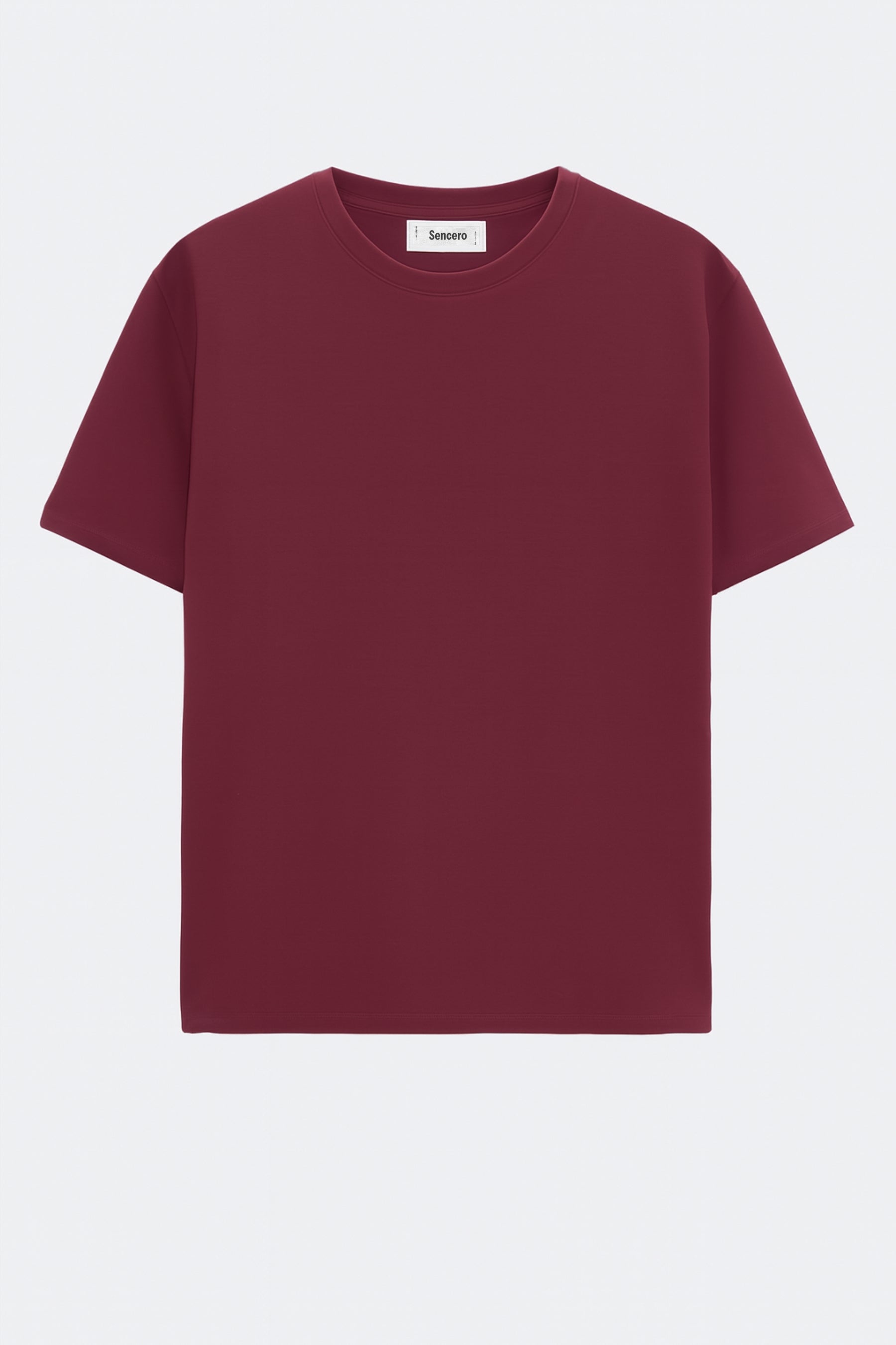 Camiseta de algodón orgánico mujer - Granate