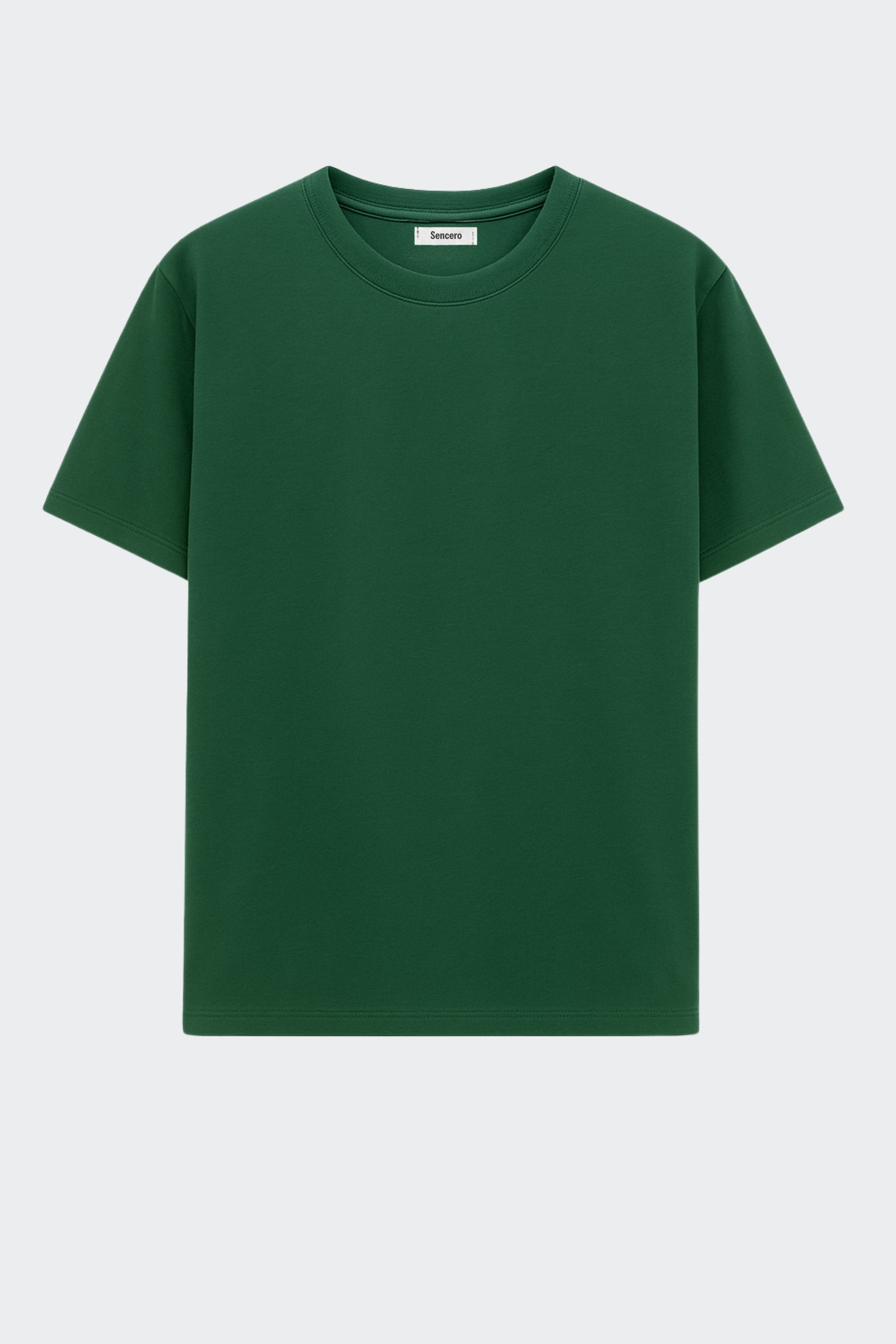 Camiseta de algodón orgánico mujer - Verde pino