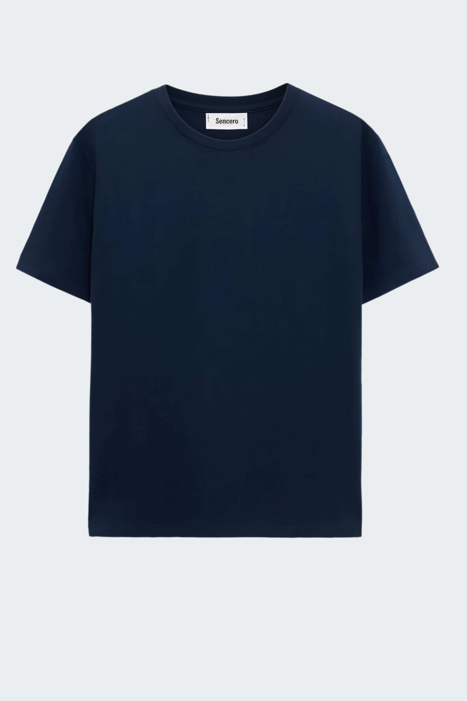 Camiseta de algodón orgánico mujer - Azul Marino