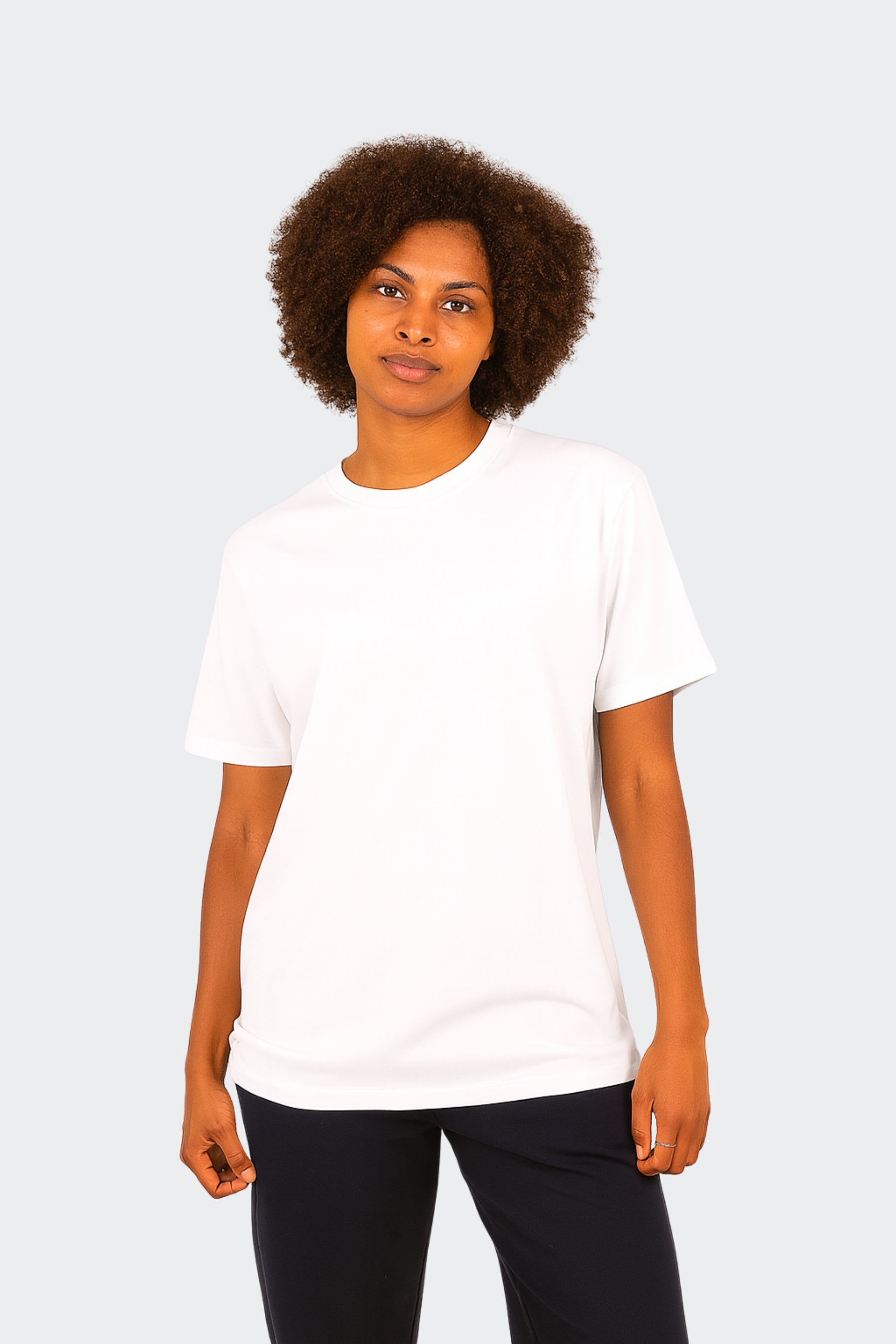 Camiseta de algodón orgánico mujer - Blanca
