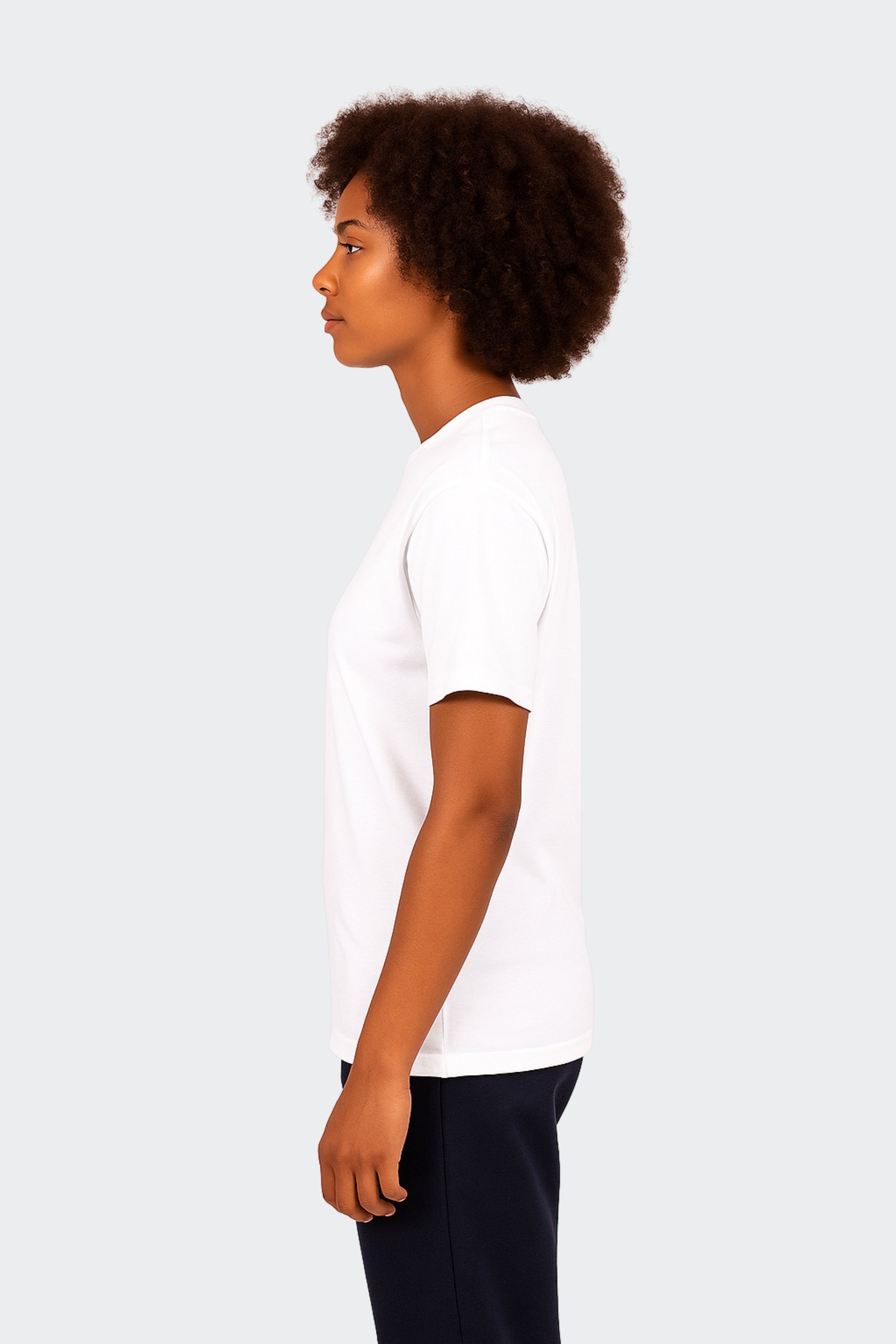 Camiseta de algodón orgánico mujer - Blanca