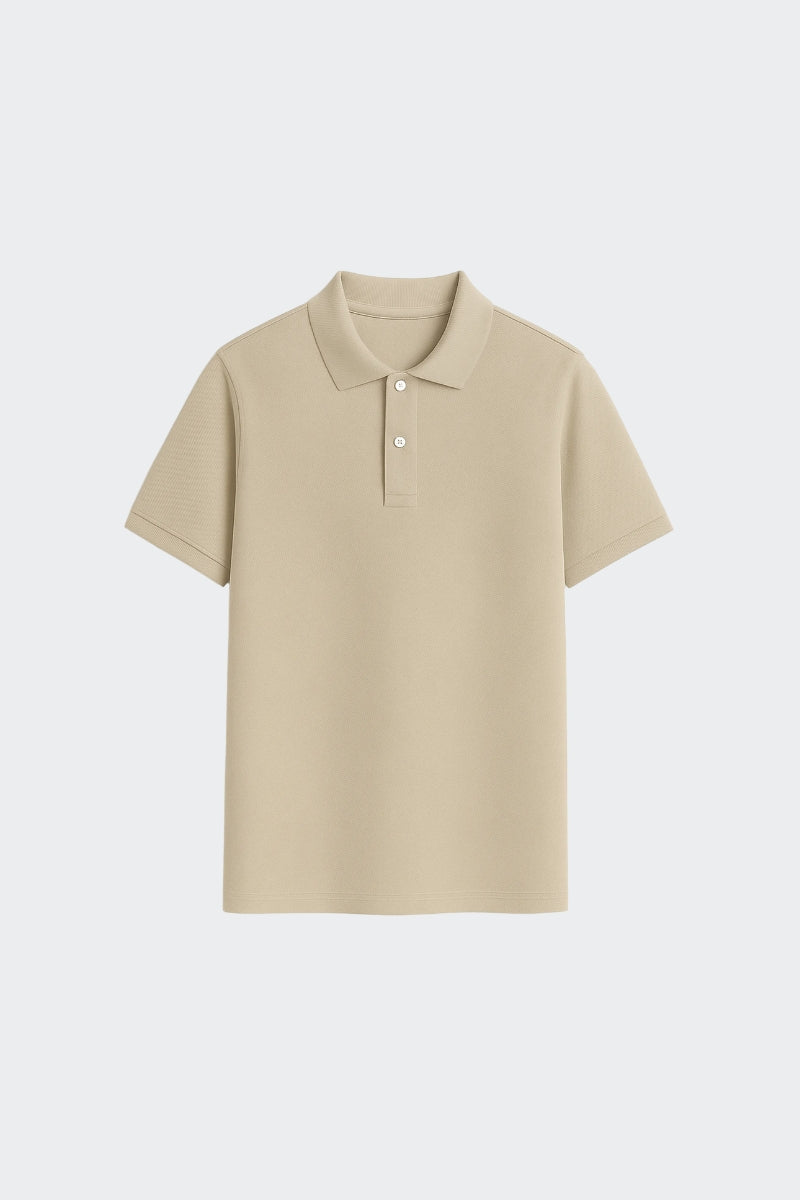 Polo de algodón orgánico - Arena