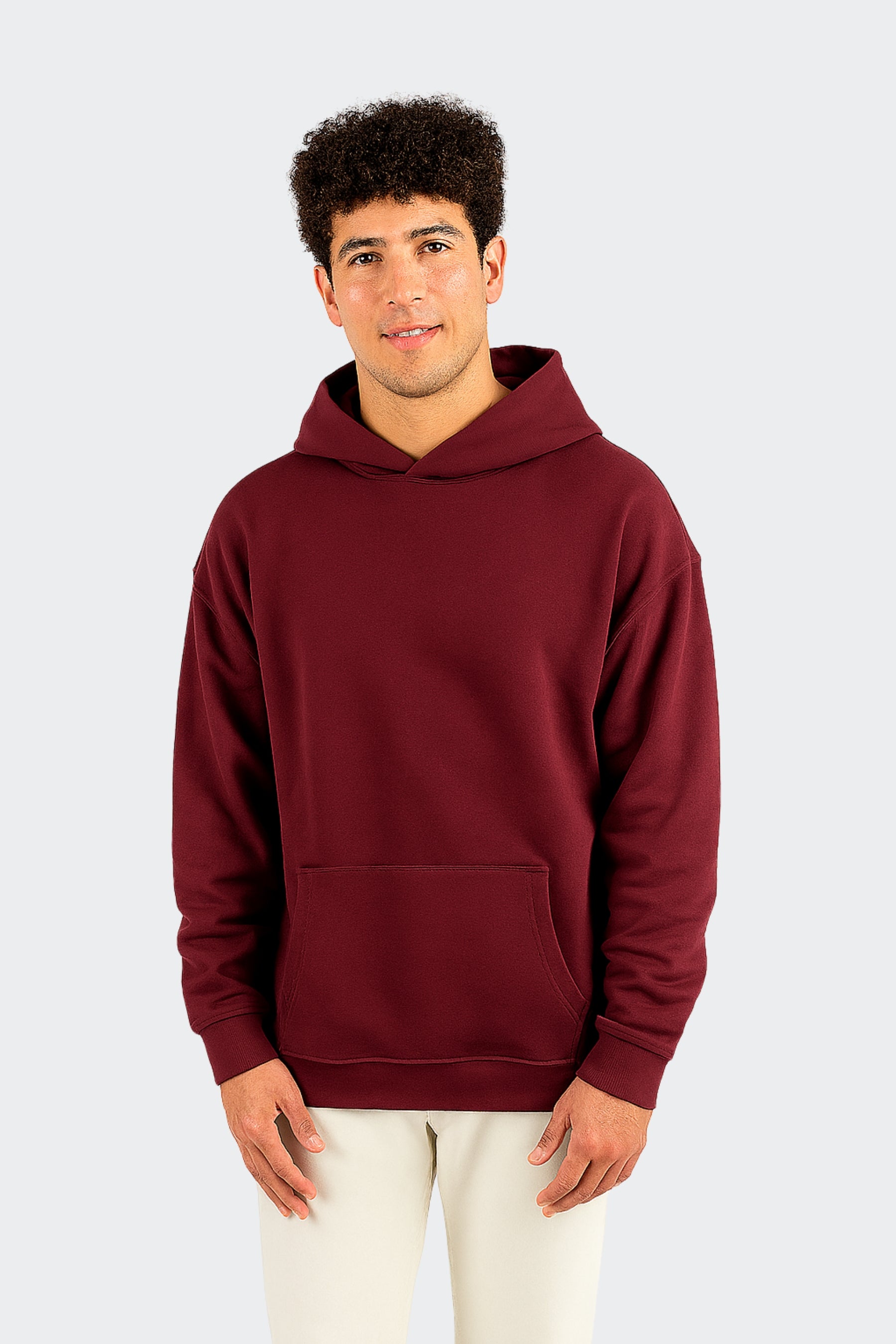 Sudadera de algodón orgánico - Granate