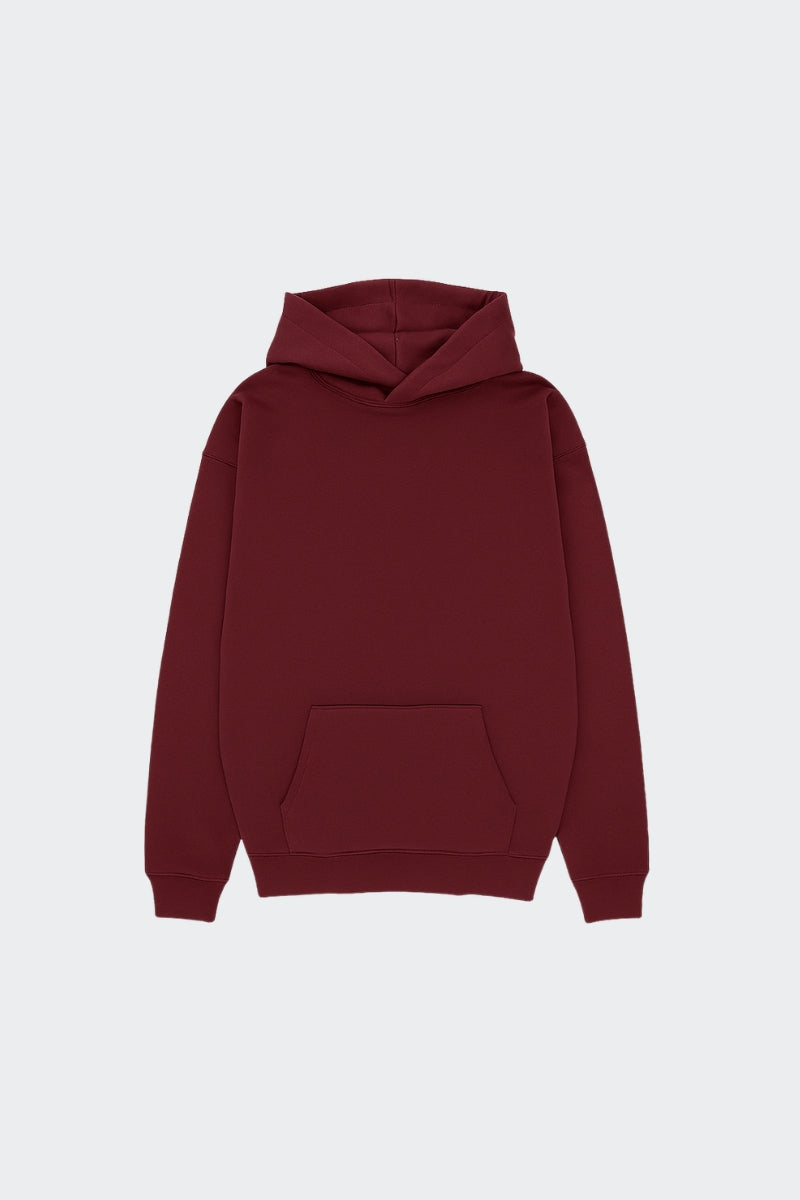 Sudadera de algodón orgánico - Granate