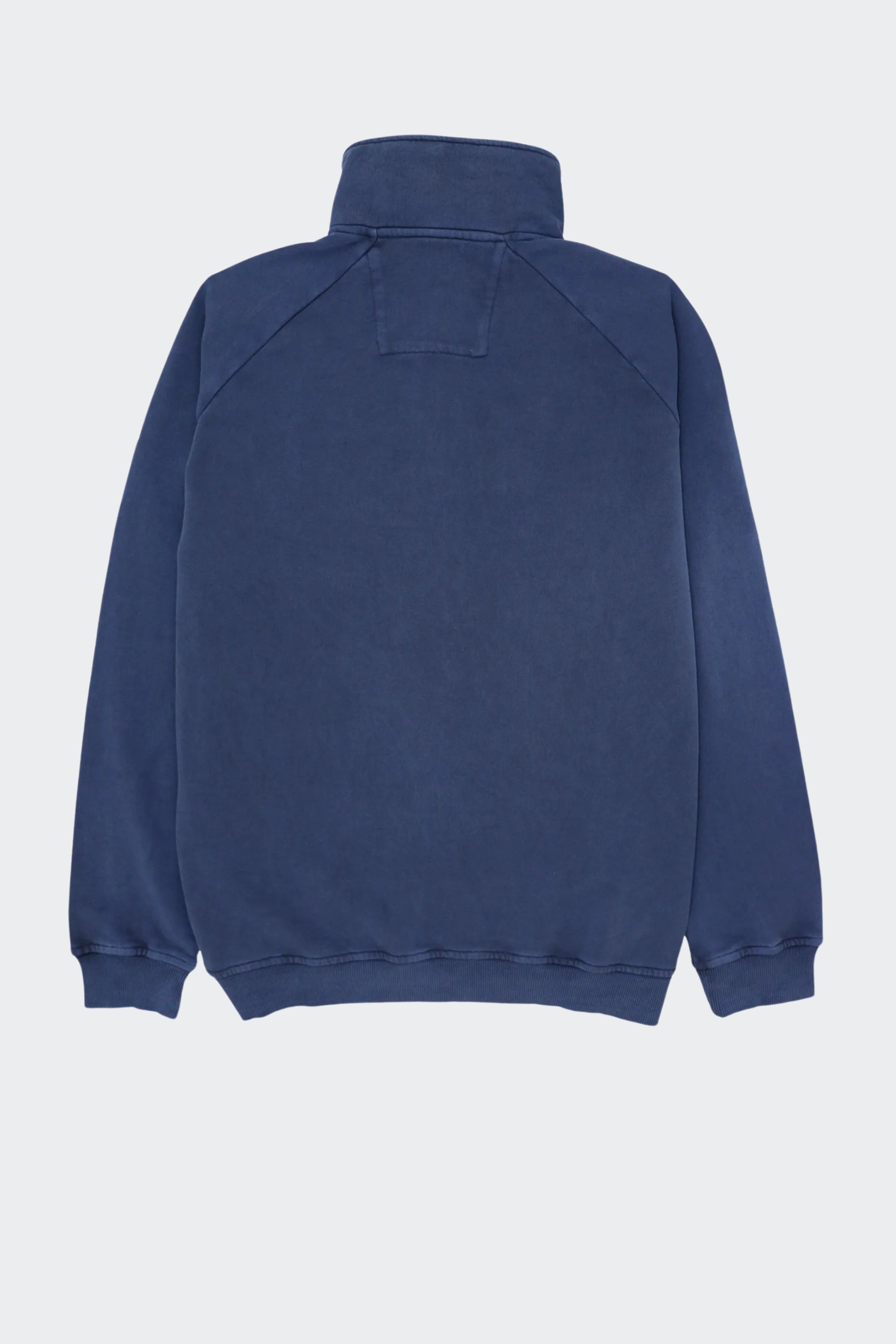 Sudadera half zip de algodón orgánico - Azul marino