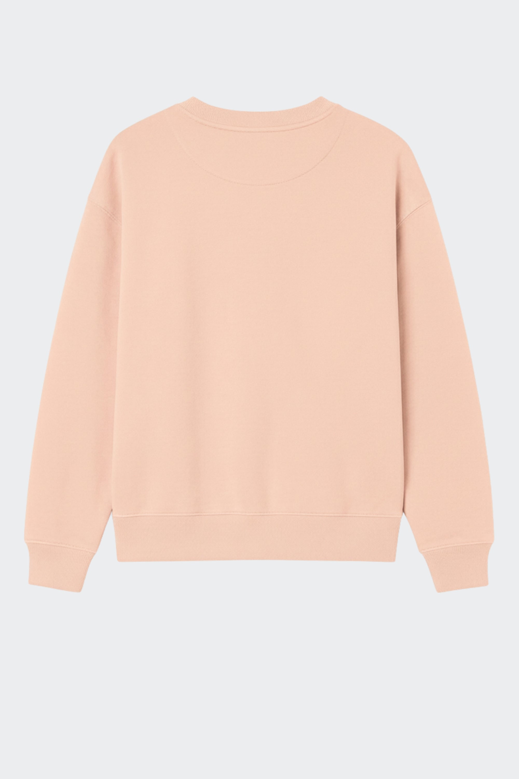 Sudadera de algodón orgánico sin capucha - Pastel