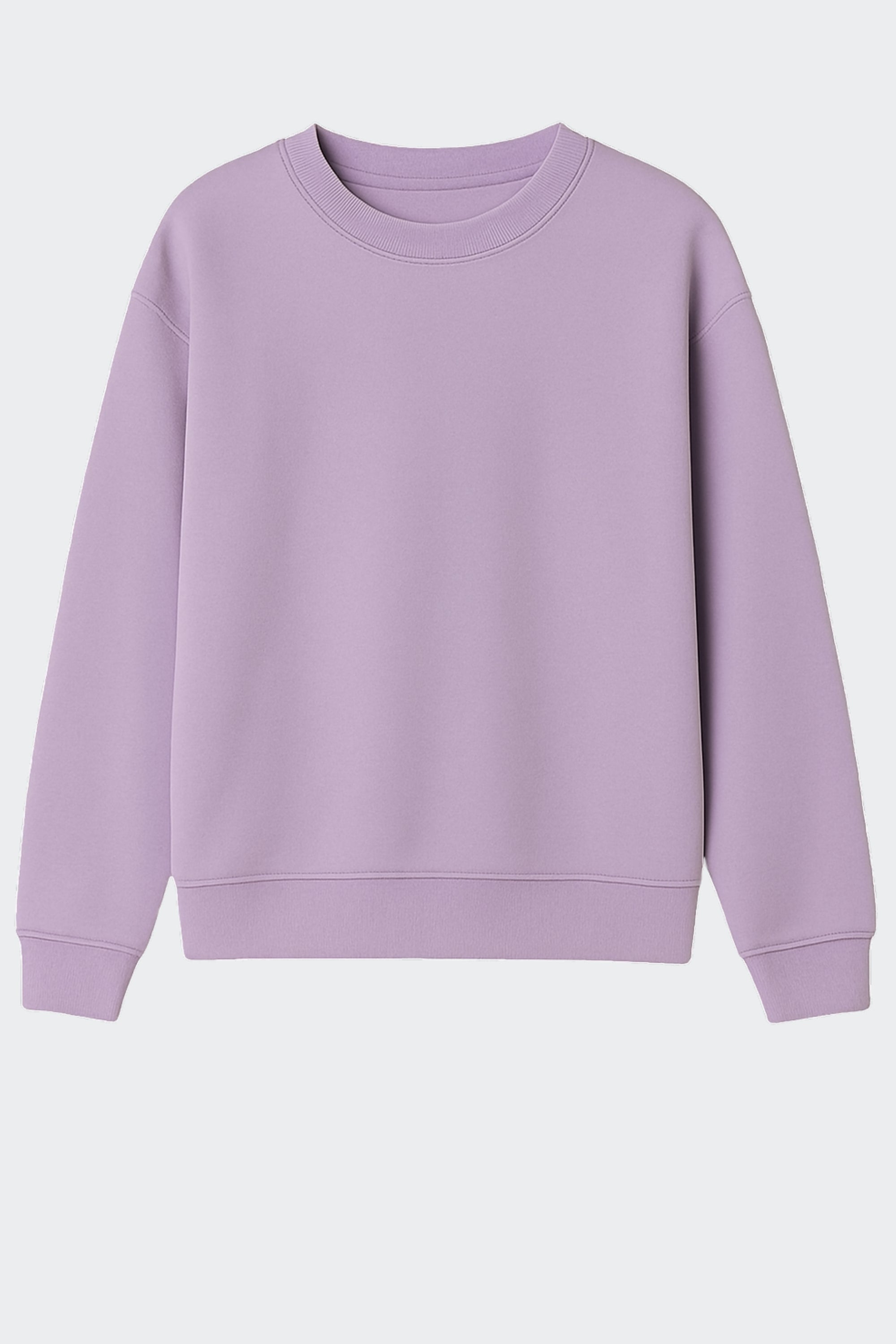 Sudadera de algodón orgánico sin capucha - Rosa palo